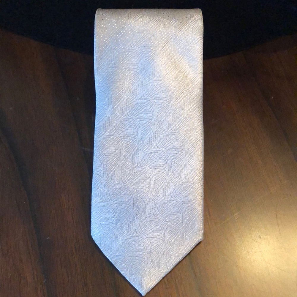 🩶 Don Angelo Sparkly wavy glitter print classic festive tie NWOPT